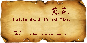 Reichenbach Perpétua névjegykártya